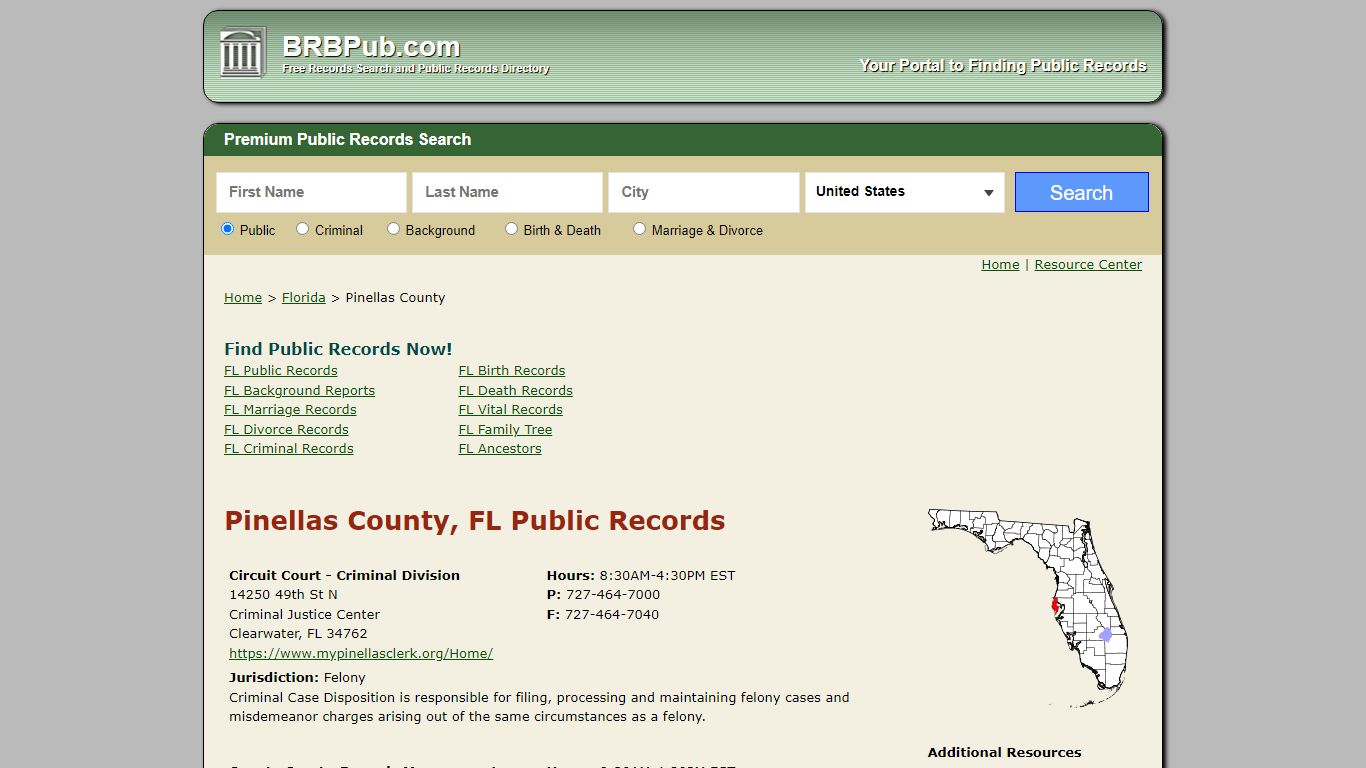 Pinellas County Public Records | Search Florida Government Databases